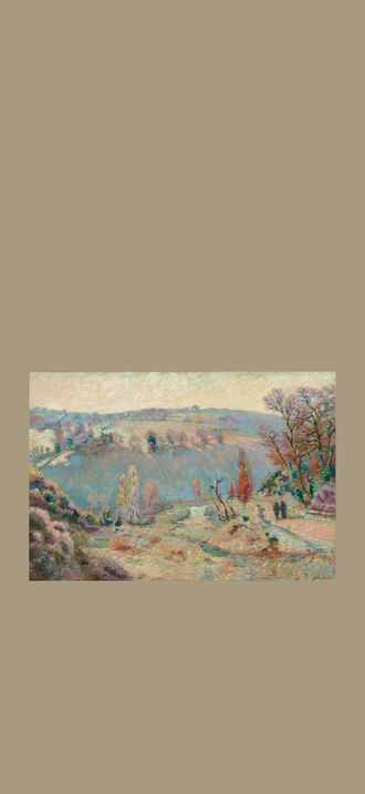 Valley of the Sédelle at Pont Charraud:  White Frost