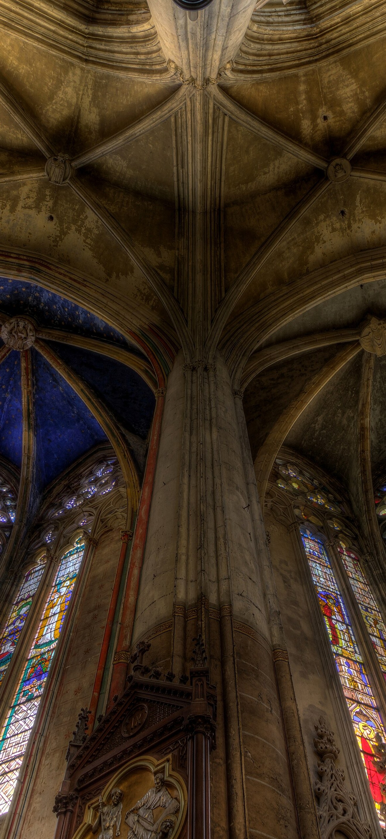 Ambulatory ceiling - Cathedral Saint-Etienne in Toulouse