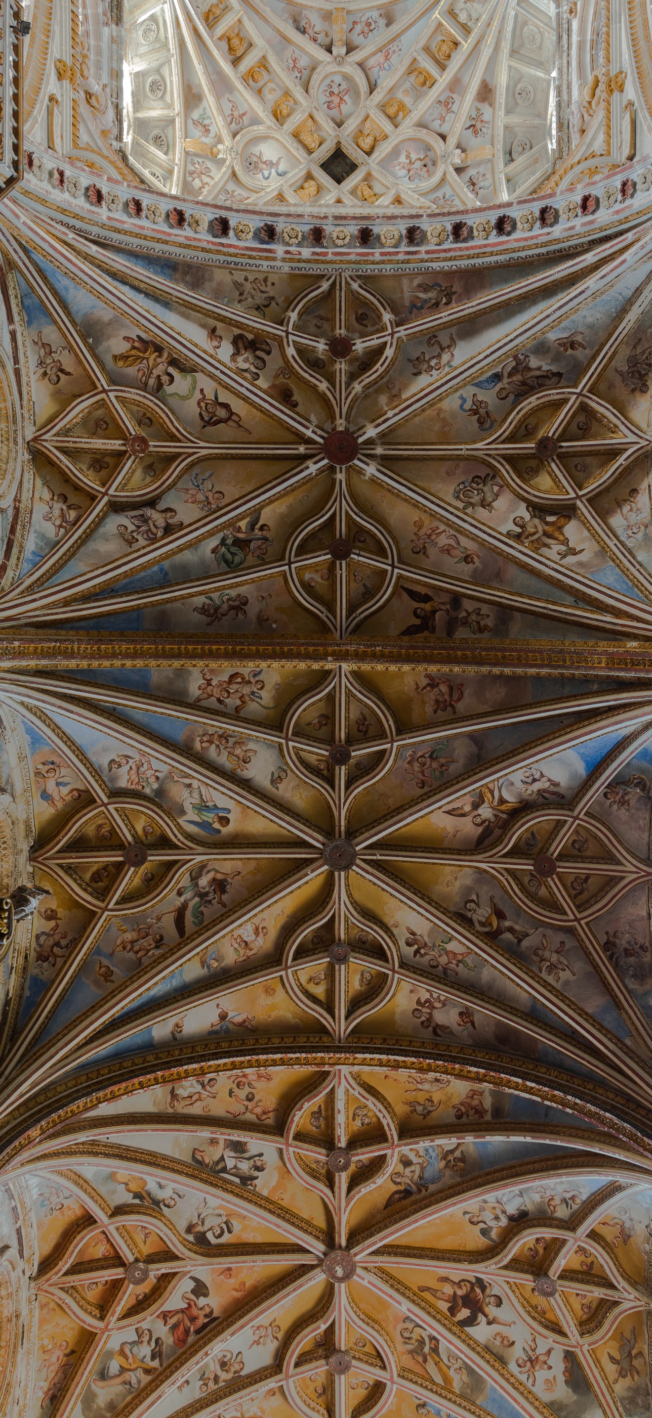 San Hieronimo church ceiling detail Granada Andalusia Spain