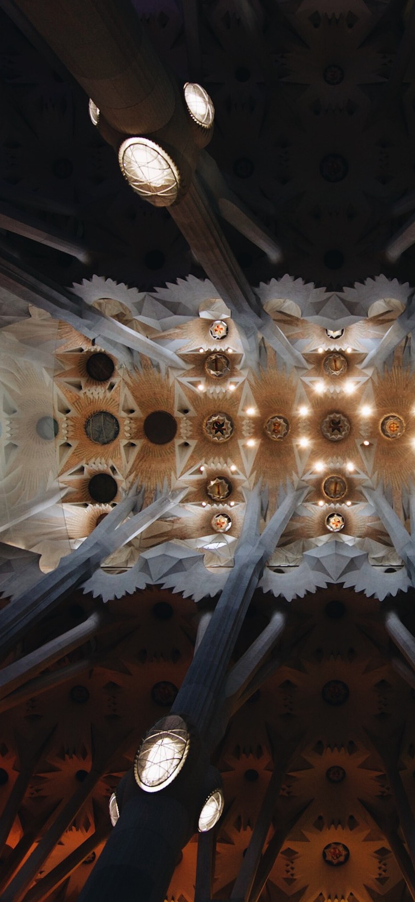 Sagrada Familia ceiling (Unsplash)