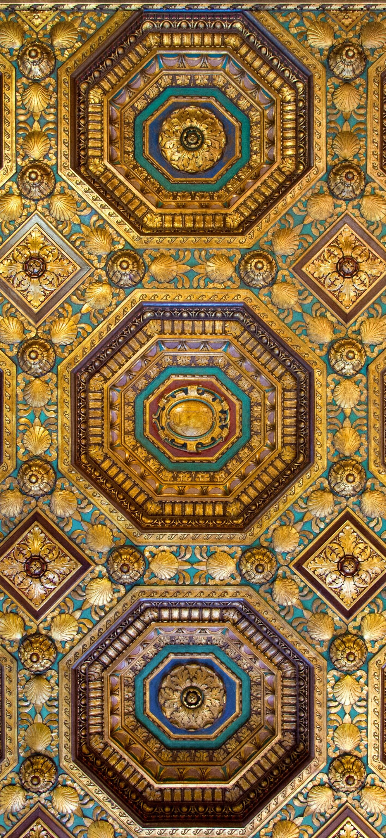 Alexander Hamilton Custom House Collector's Room ceiling (40511s)