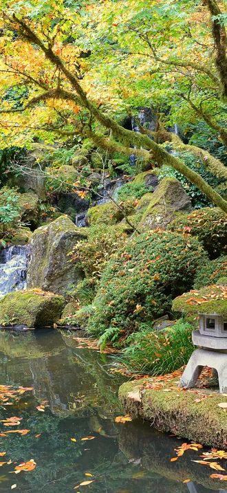 Heavenly Falls - Portland Japanese Garden - Portland, Oregon