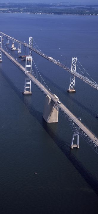 Chesapeake Bay Bridge from Annapolis to Maryland's Eastern Shore
