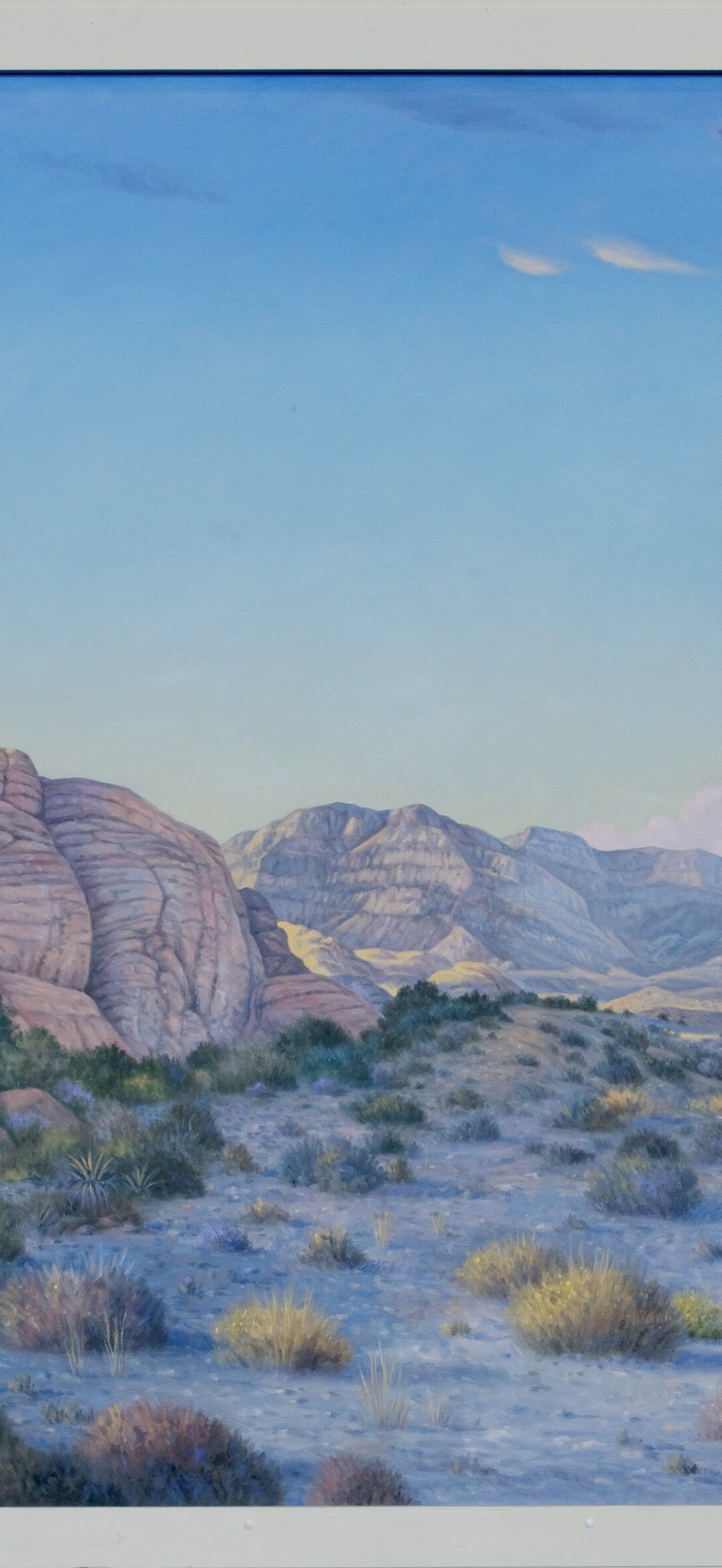 Painting "Red Rock Canyon" on north wall of Jury Assembly Room in Lloyd D. George U.S. Cou