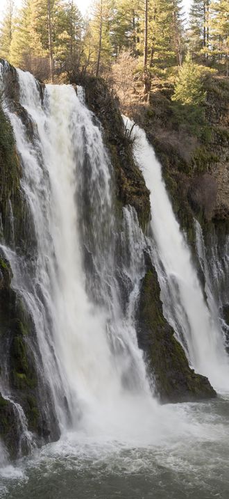 The waterfall at MacArthur-Burney Falls Memorial State Park in California