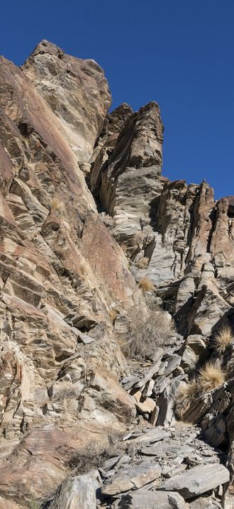 Outcroppings in Andreas Canyon, one of three "Indian Canyons" owned and maintained by the