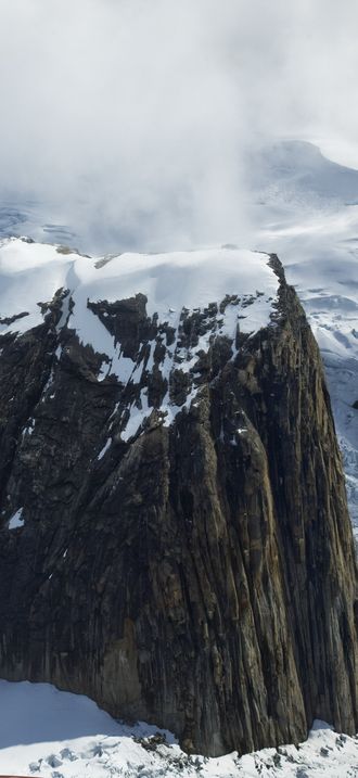 Alpine rock spires, Ruth Gorge; Denali National Park, Alaska