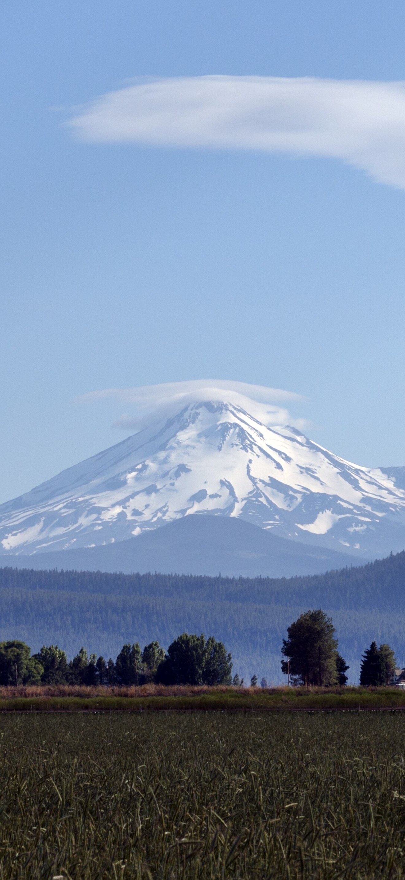 Mount Shasta located at the southern end of the Cascade Range in Siskiyou County, Californ