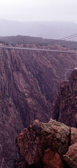 Royal Gorge, the world's highest supension bridge, Cañon City, Colorado
