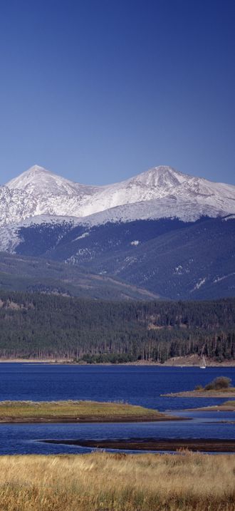 Vista of the Rocky Mountains in Colorado
