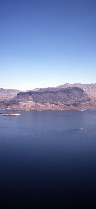 Lake Mead National Recreation Area, formed by the creation of Hoover Dam, near Boulder Cit