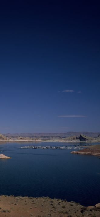 Lake Powell, most of which is in Utah but spills into Arizona