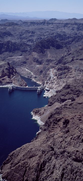 Lake Mead National Recreation Area, created by the building of Boulder (later Hoover) Dam,