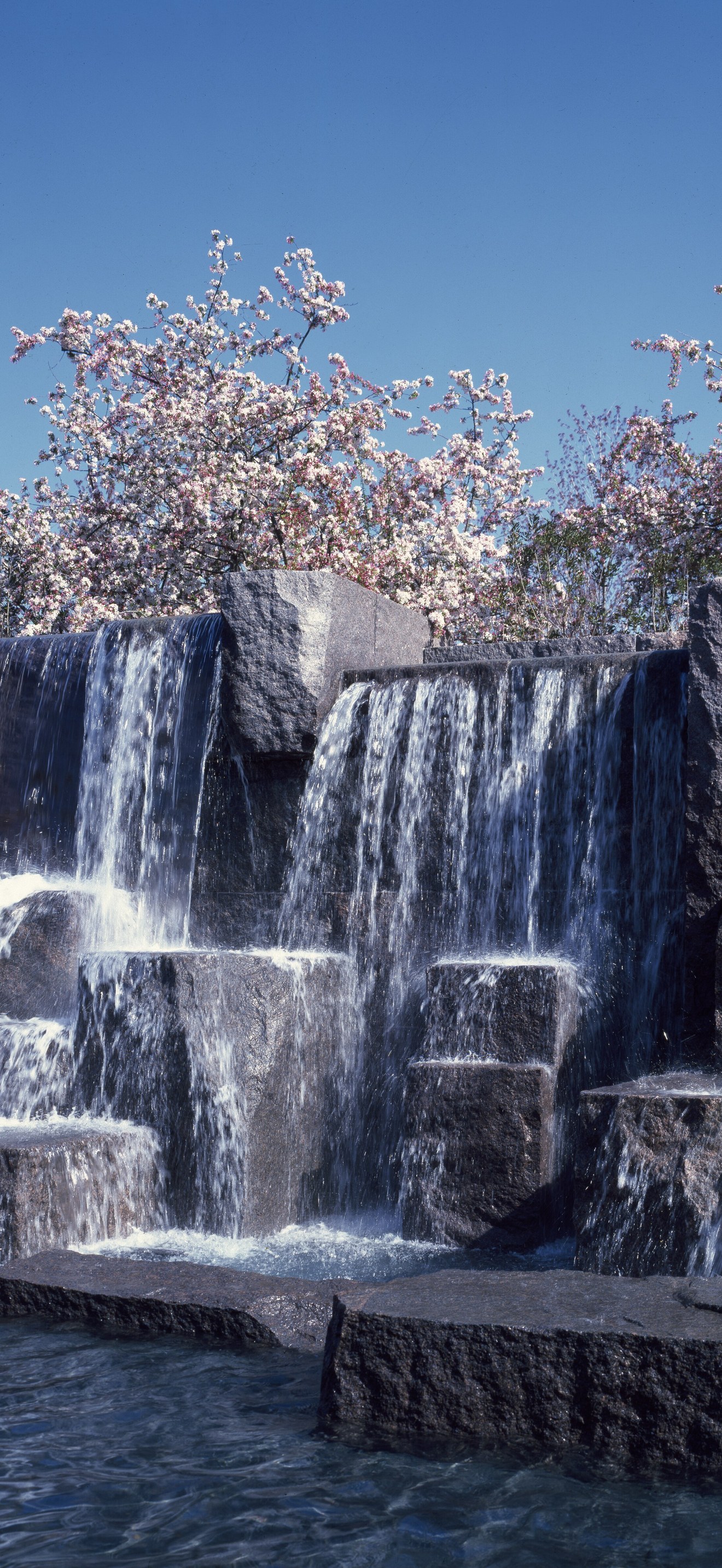 Waterfalls at the Franklin Delano Roosevelt Memorial, Washington, D.C
