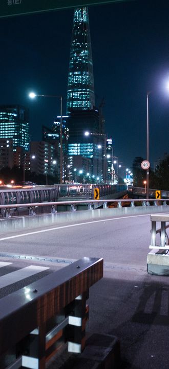 Songpagu from South end of Jamsil Bridge
