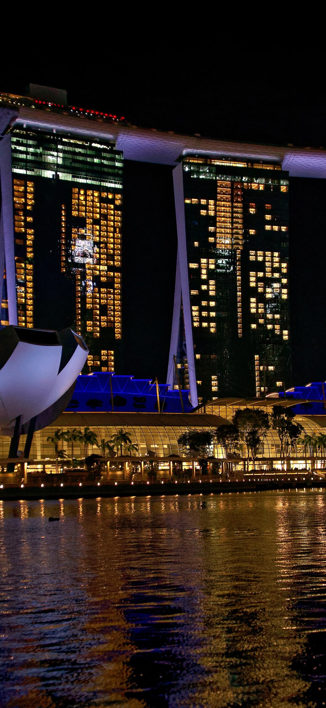 Marina Bay Sands at night, Singapore