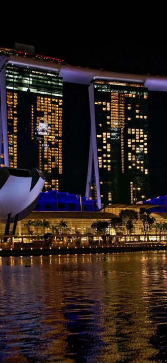 Marina Bay Sands at night, Singapore