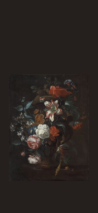 Philip van Kouwenbergh, Flowers in a Vase, c. 1700
