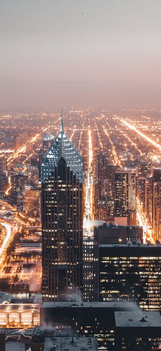 Gray High-rise Building at Night 373893