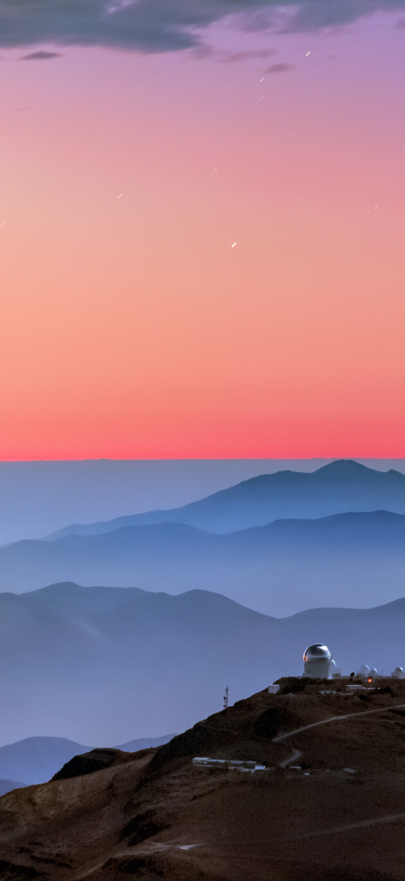 A Backdrop of Blue and Red