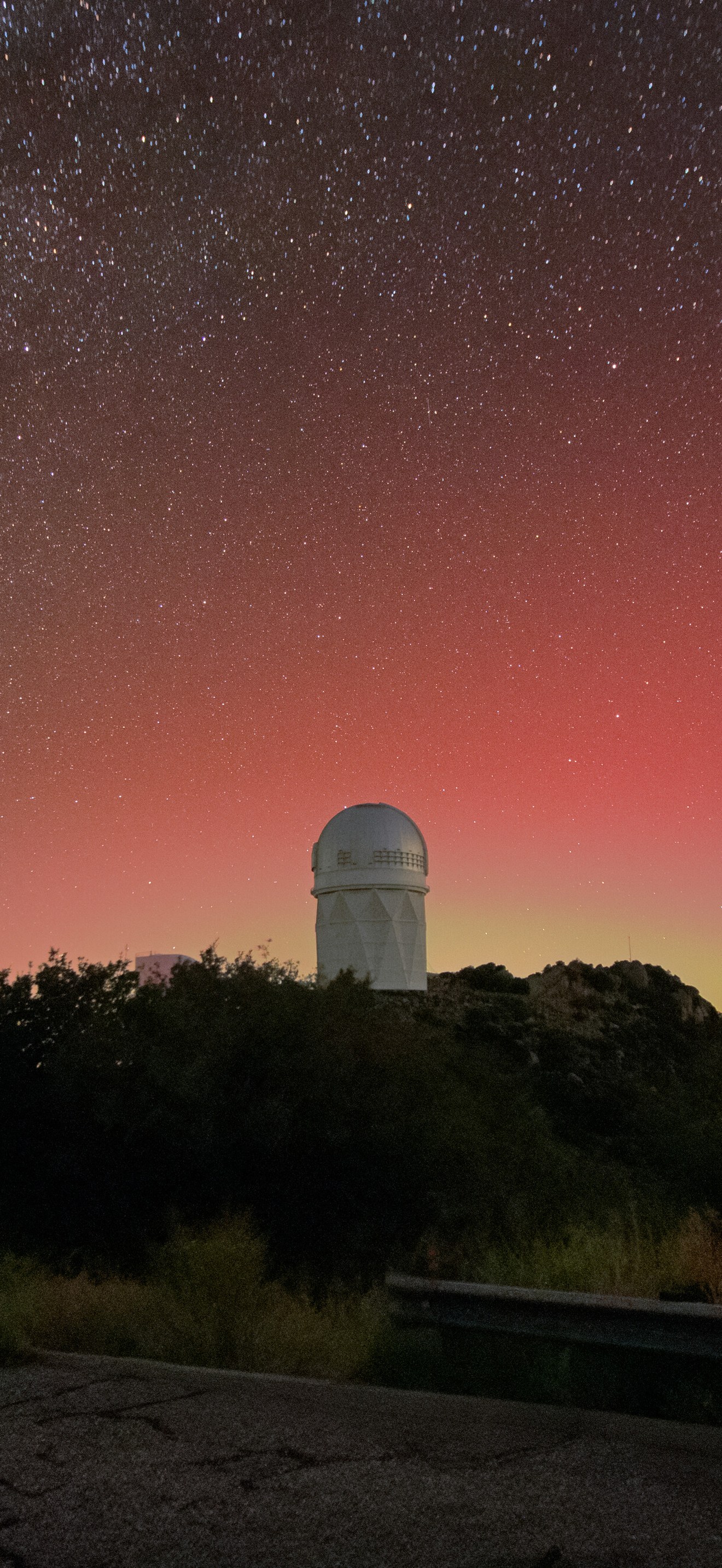 Aurora Above Kitt Peak National Observatory