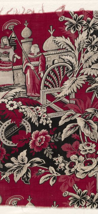 Printed Cotton with Egyptian Scene