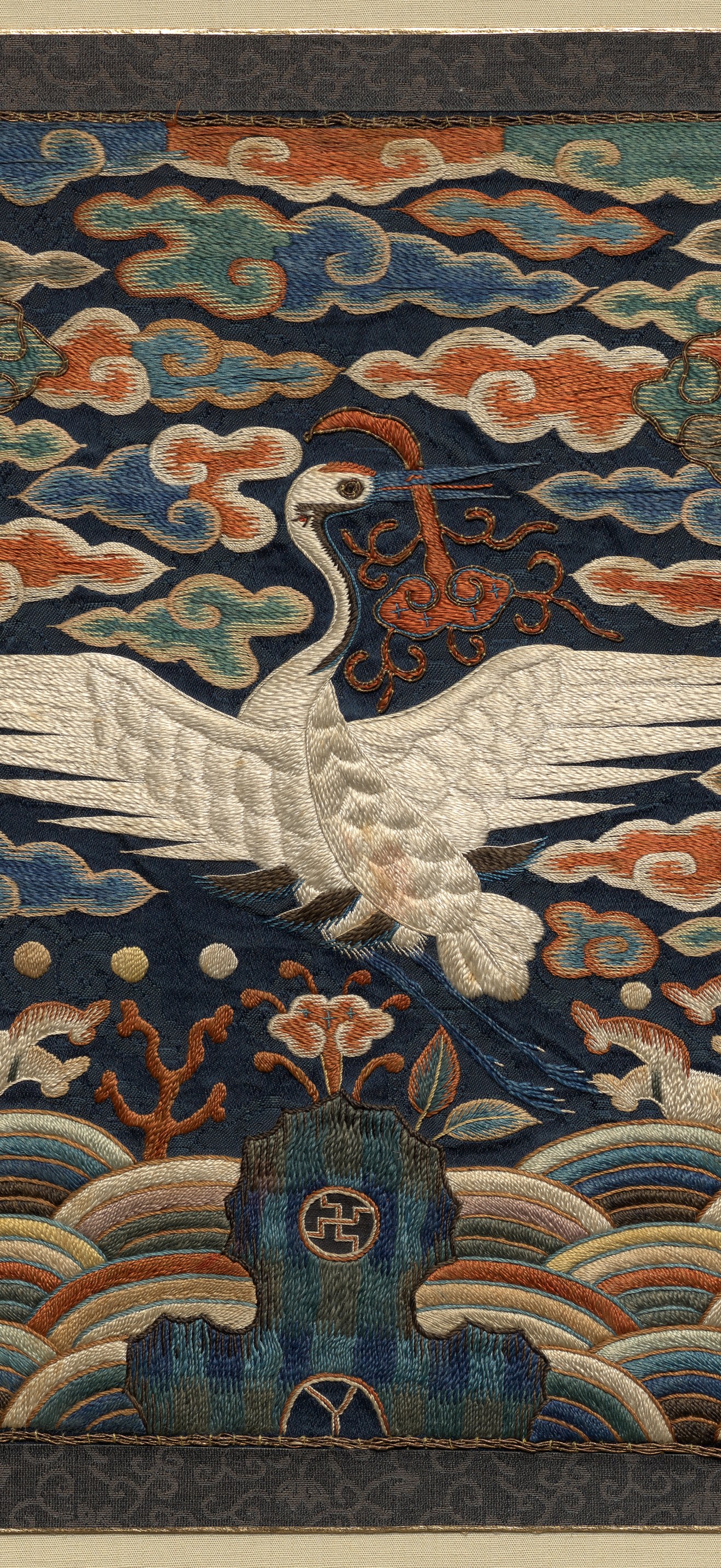 Rank Badge with Single Crane Motif