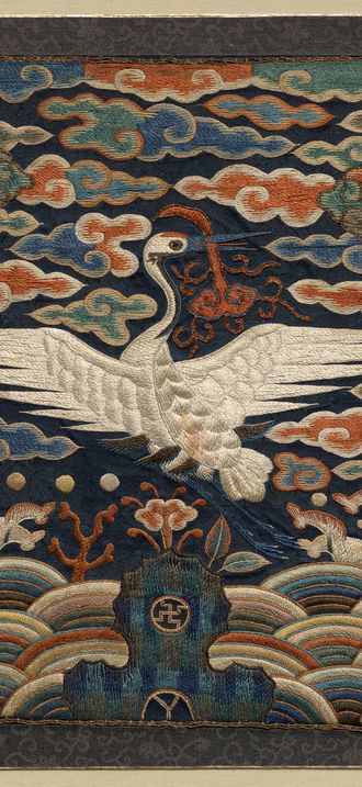 Rank Badge with Single Crane Motif