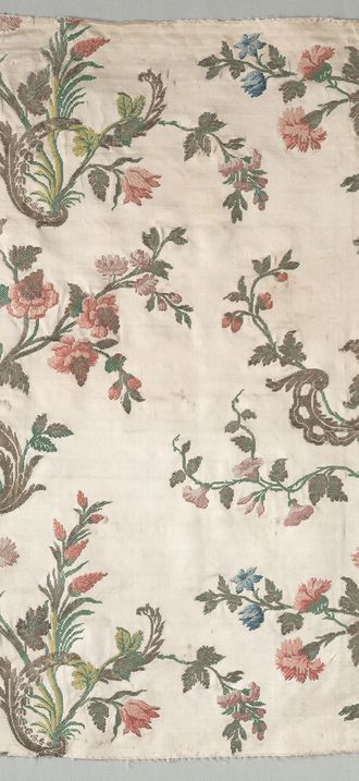 Fragment of Satin Brocade