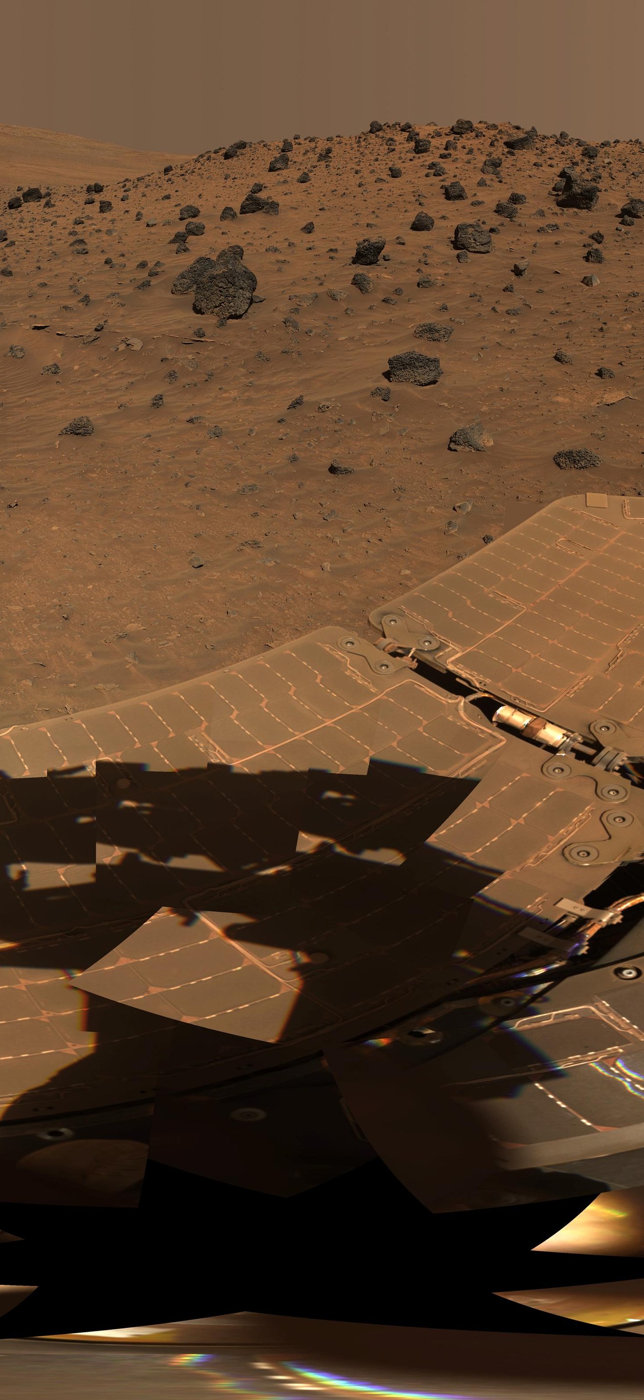 Spirit Mars Rover in McMurdo Panorama