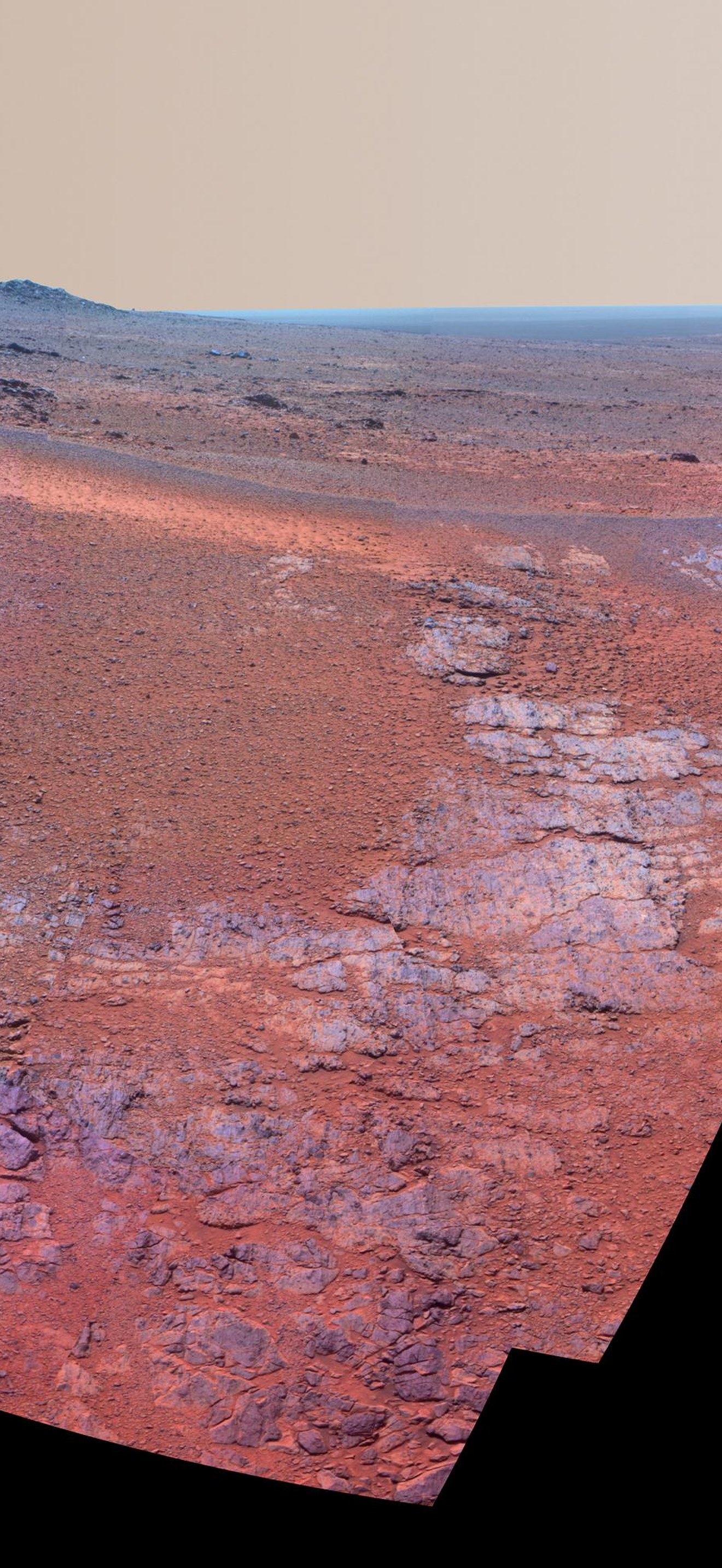 Mars Rover Opportunity Panorama of Rocheport Enhanced Color