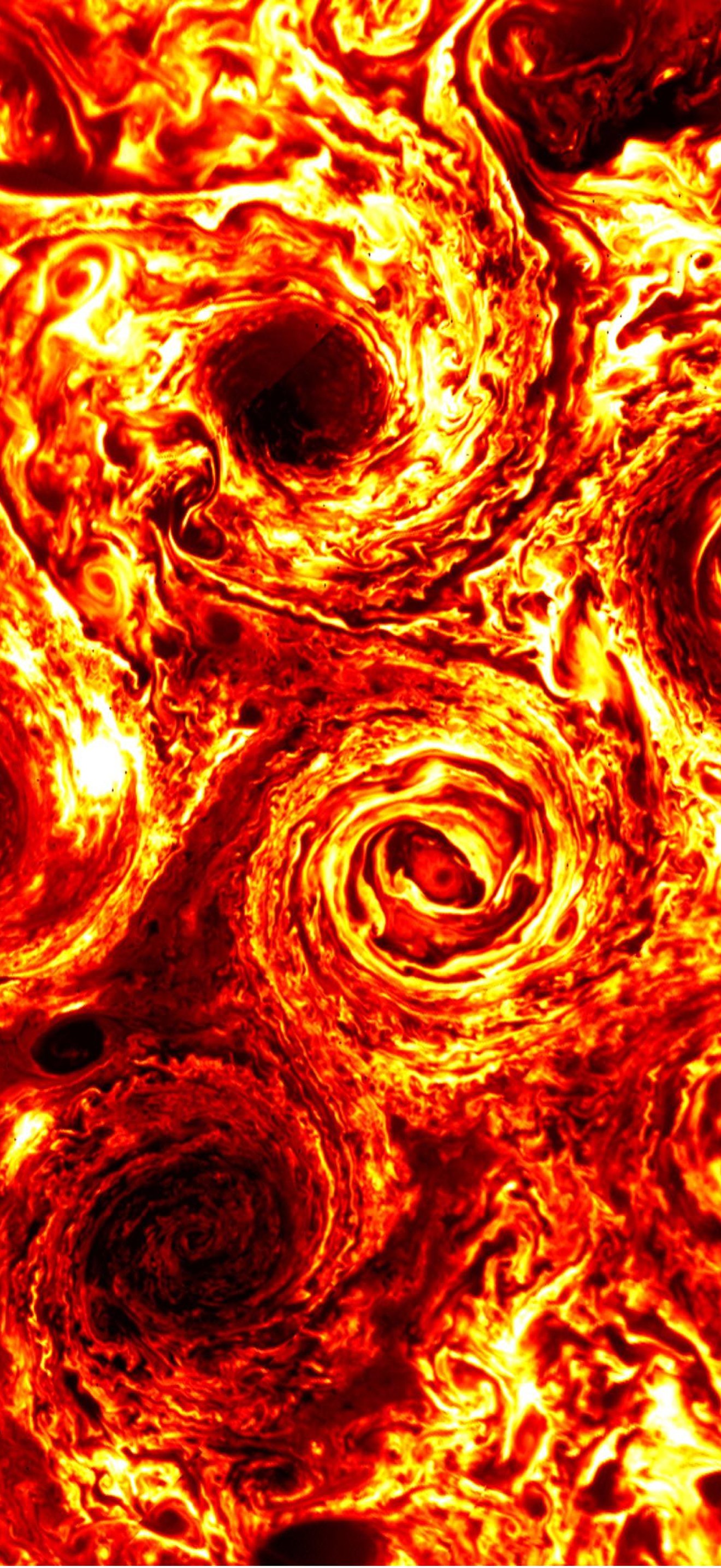 Jupiter's South Pole Cyclones in 2016