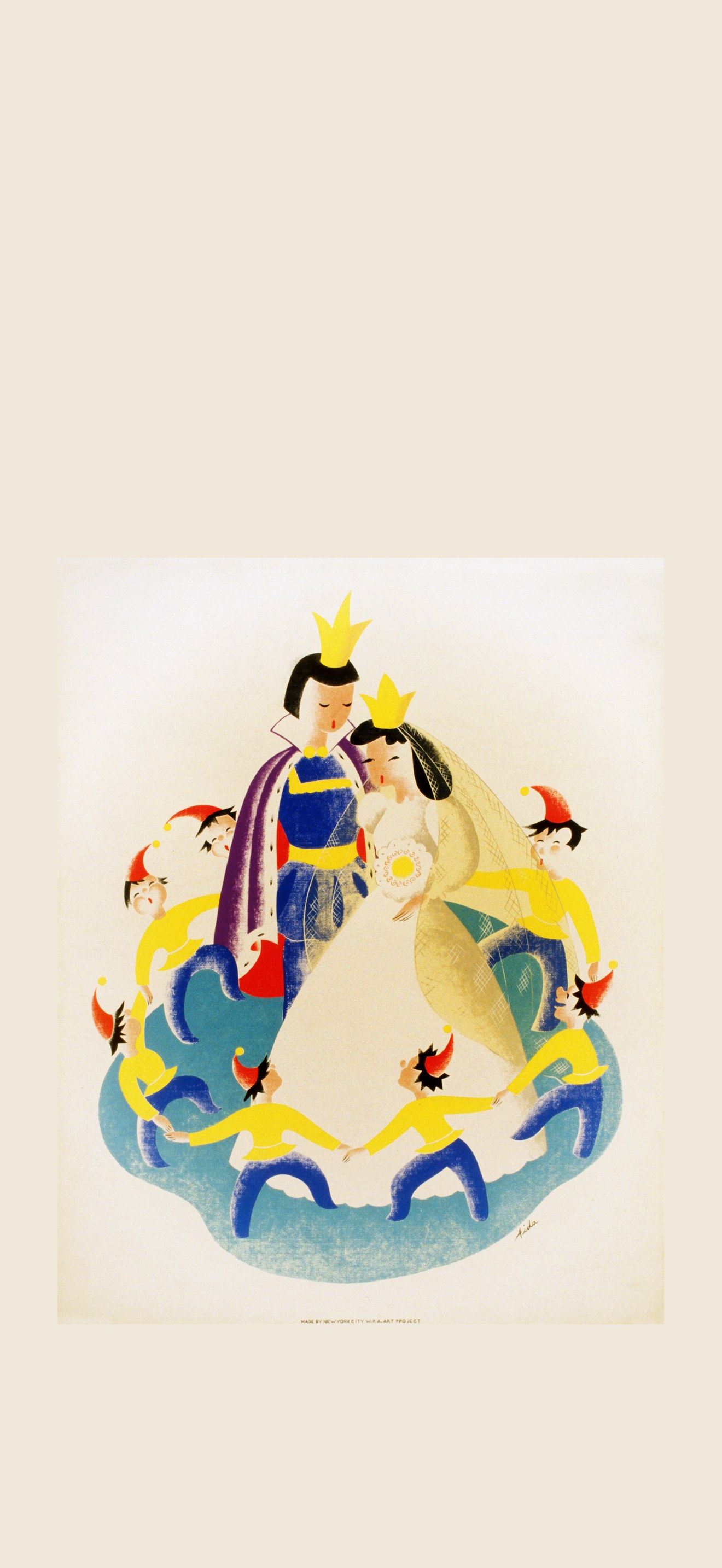 Snow White and the seven dwarfs, WPA poster, ca. 1939