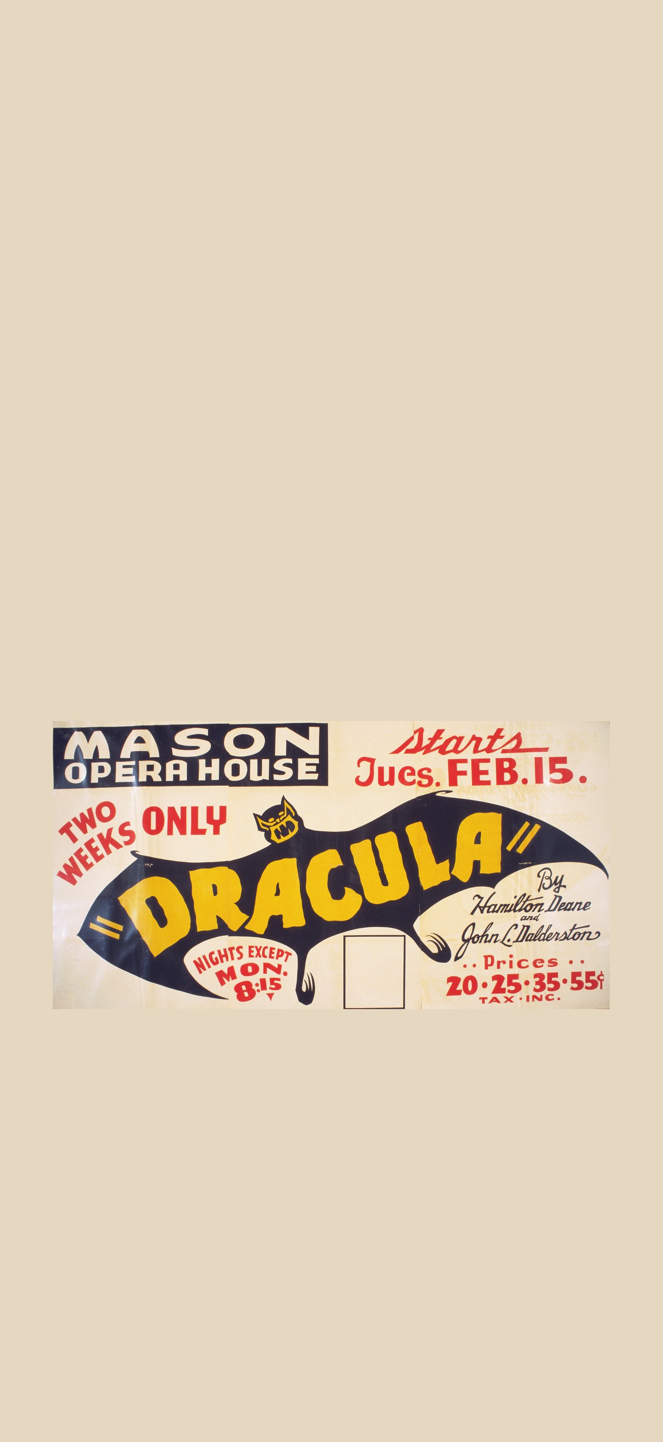 Dracula by Hamilton Deane & John L. Balderston 1938