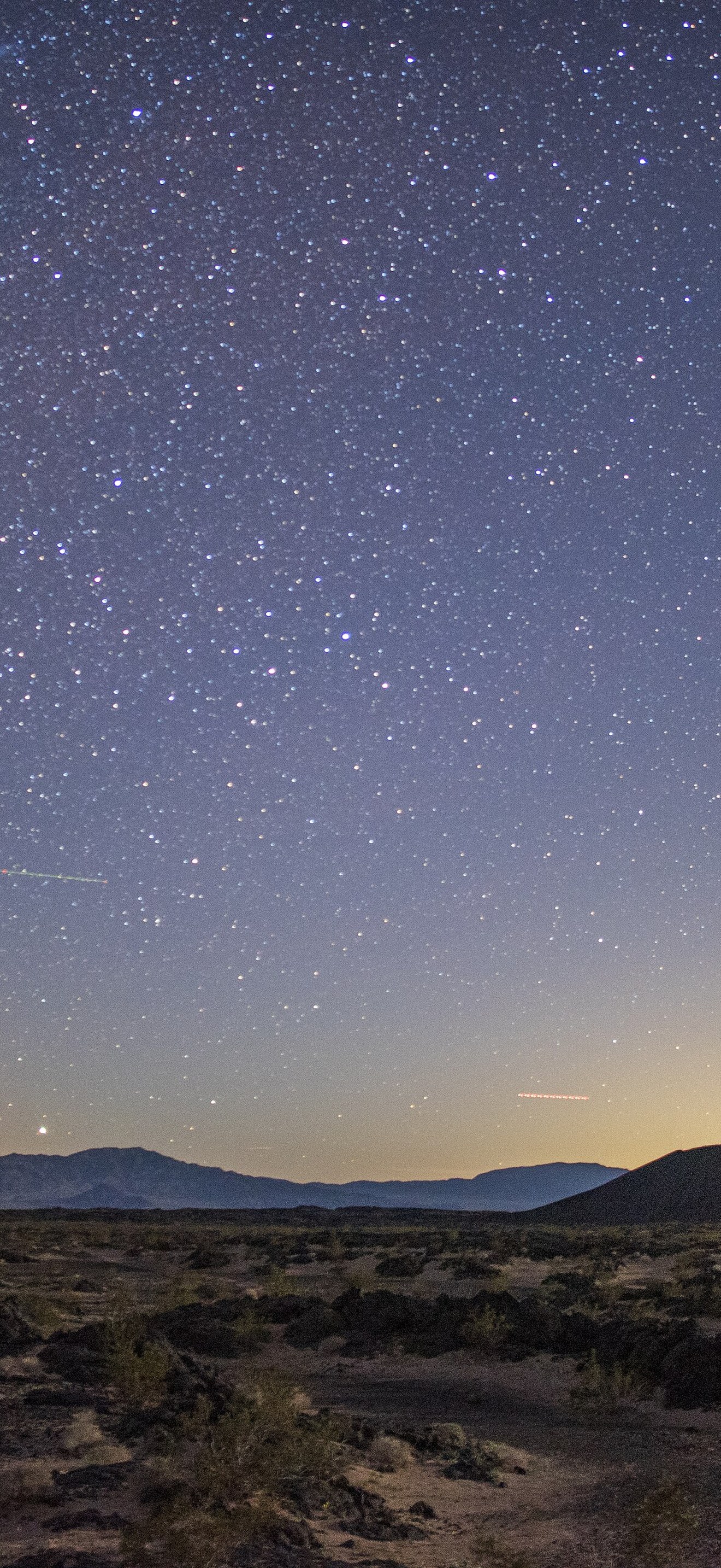 Amboy Crater Below the Night Sky
