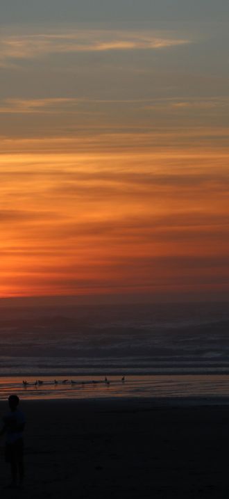 Sunset at Bastendorff Beach