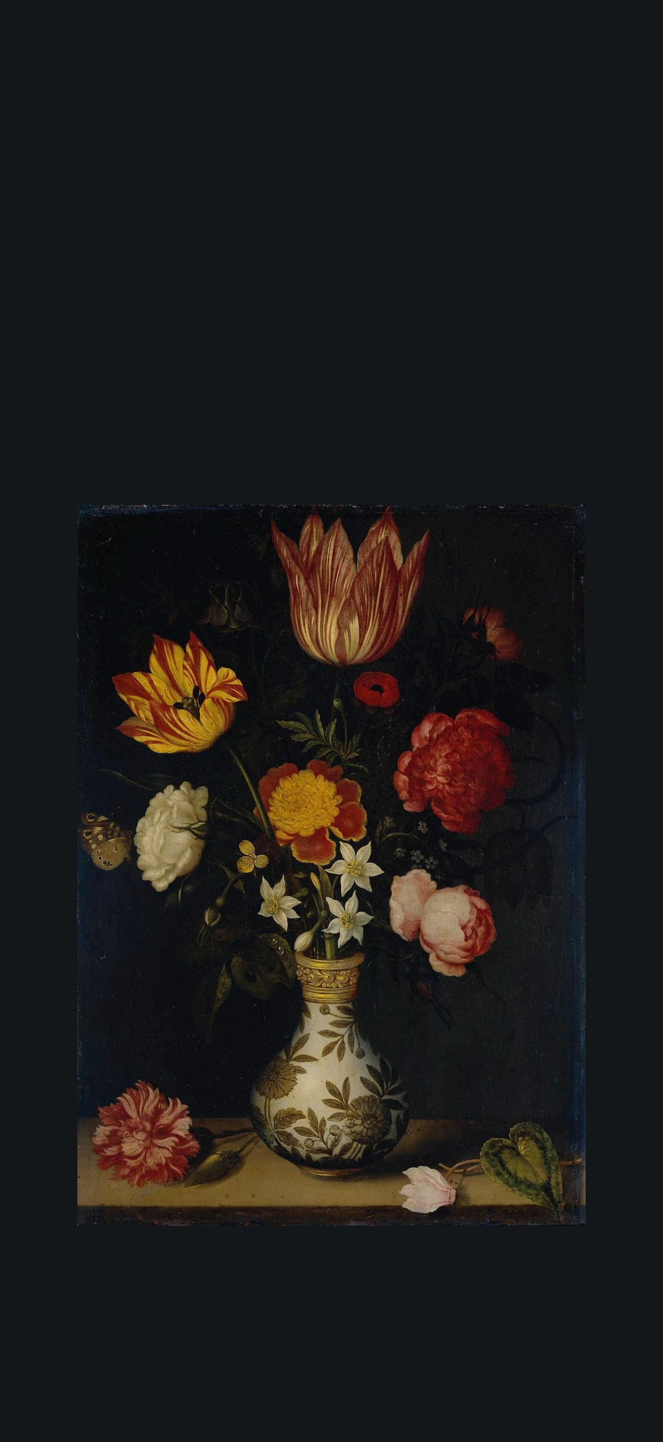 Bosschaert the Elder, Ambrosius - Still Life with Flowers in a Wan-Li vase (1619)