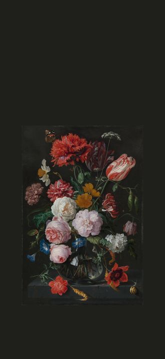 Jan Davidsz. de Heem - Stilleven met bloemen in een glazen vaas (Rijksmuseum)