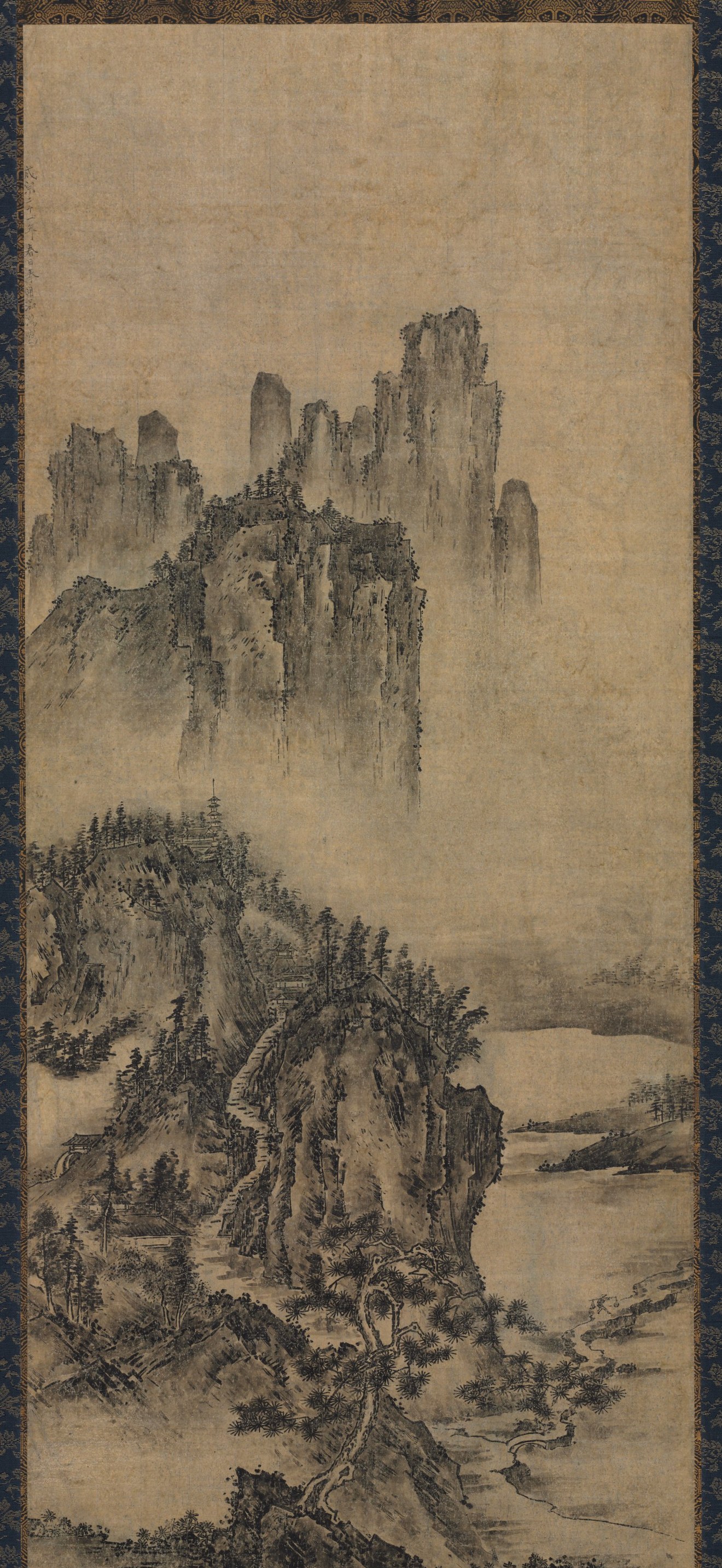 Landscape with a Distant Temple