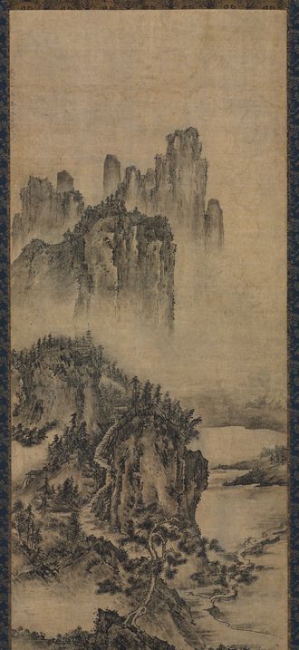 Landscape with a Distant Temple