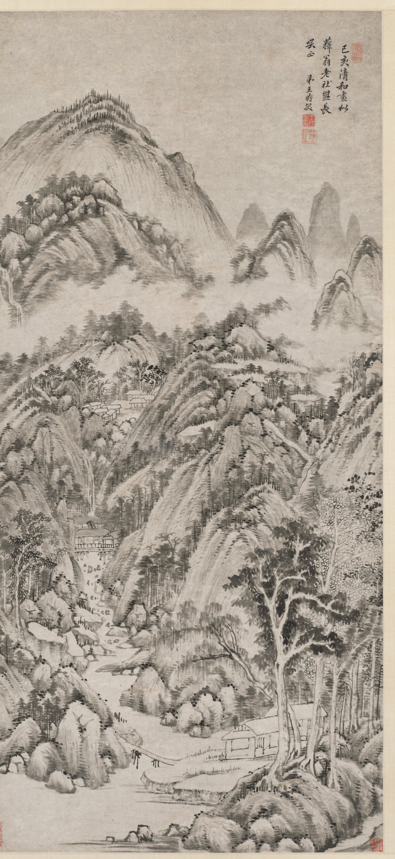Mountain Village Embraced by the Summer