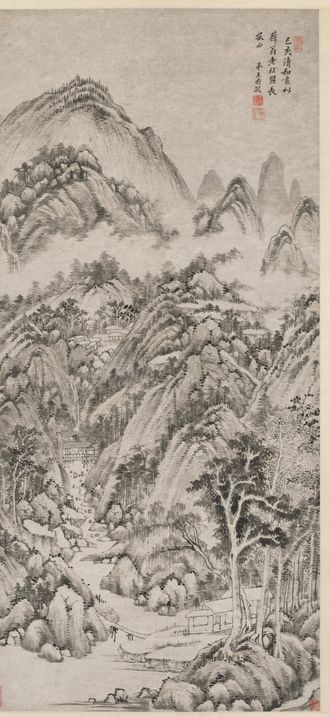 Mountain Village Embraced by the Summer