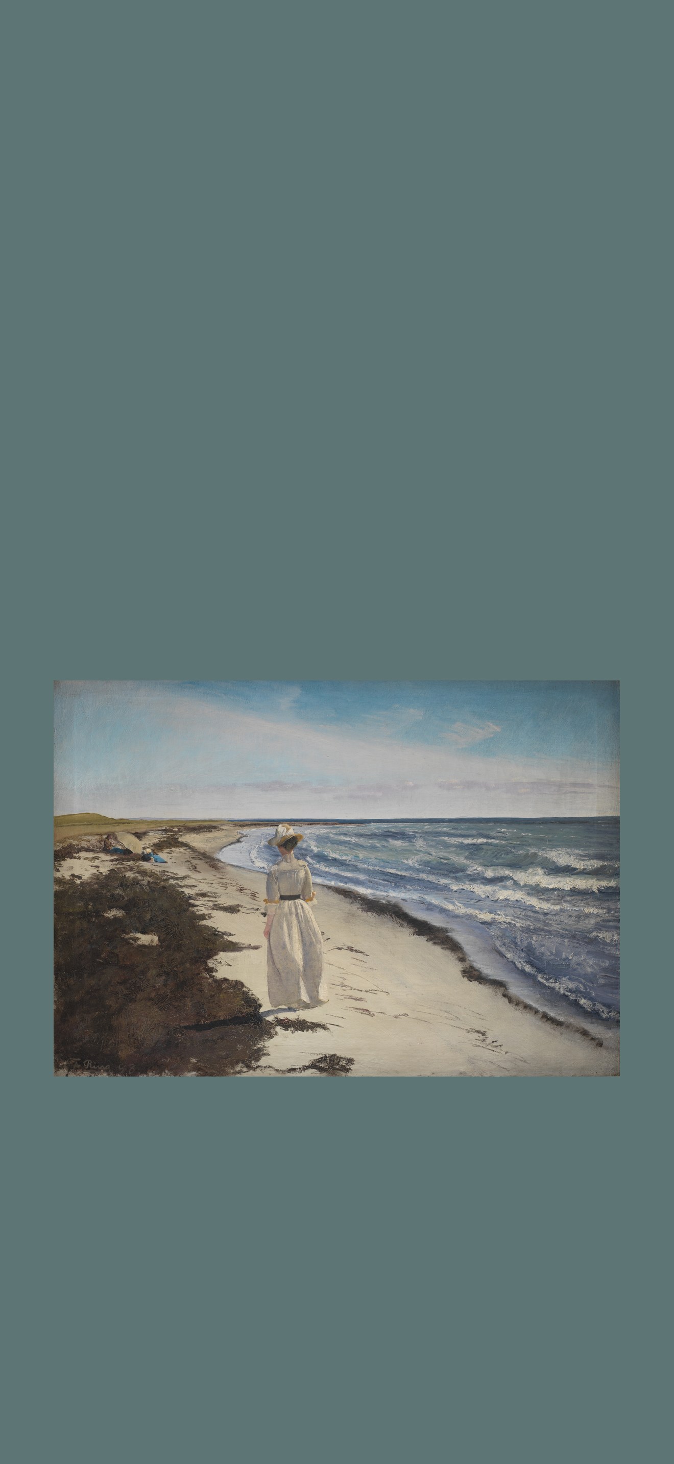Dame ved Karrebæksminde Strand