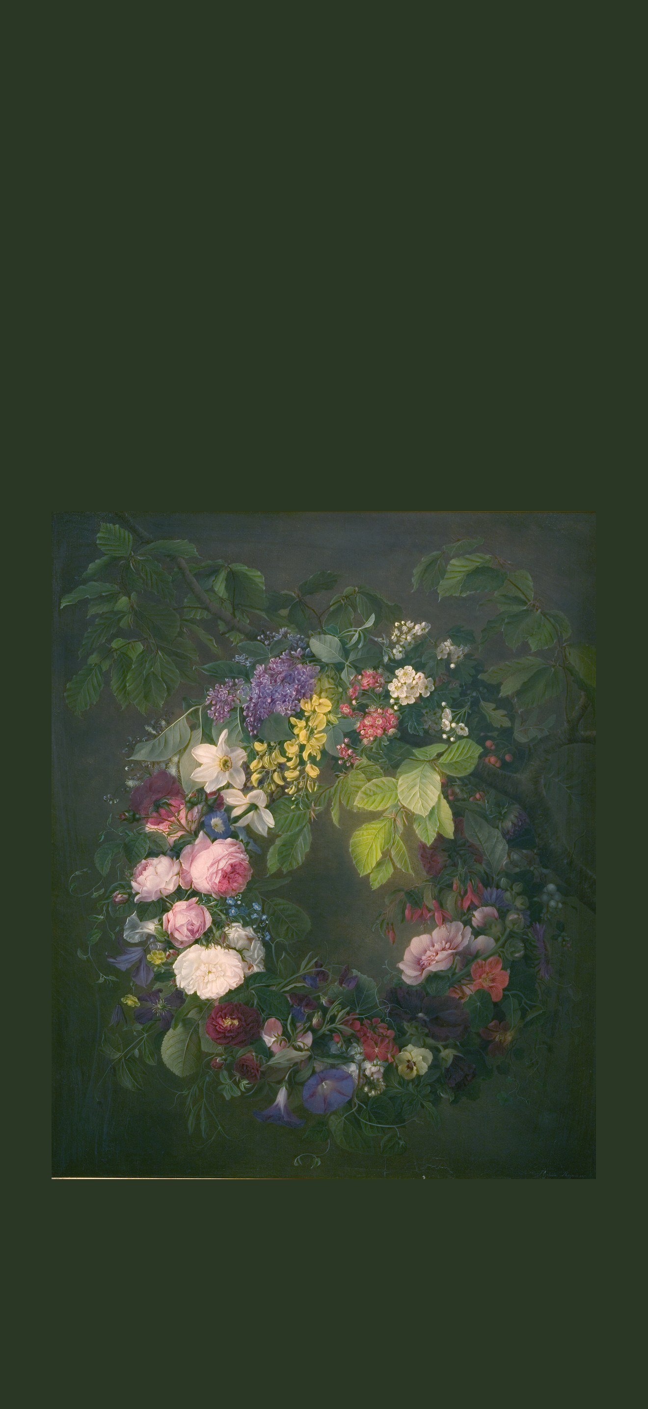 En blomsterkrans
