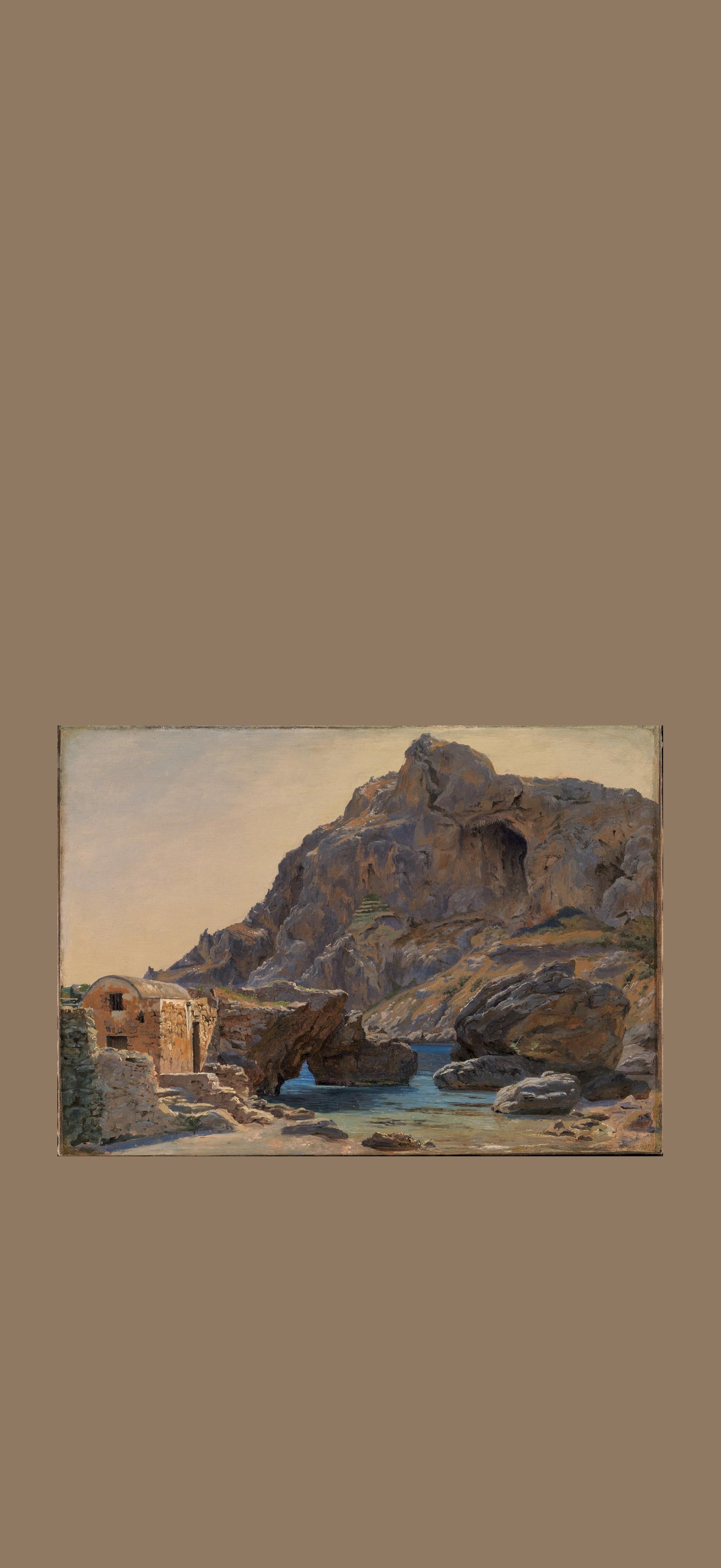 Parti fra Marina Piccola på Capri. Eftermiddagsbelysning
