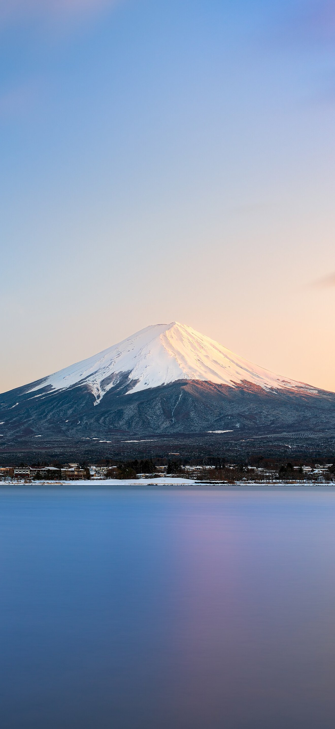 Mount Fuji at sunset, March 2025