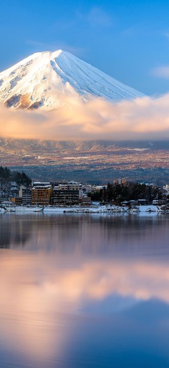 Sunrise with Mount Fuji