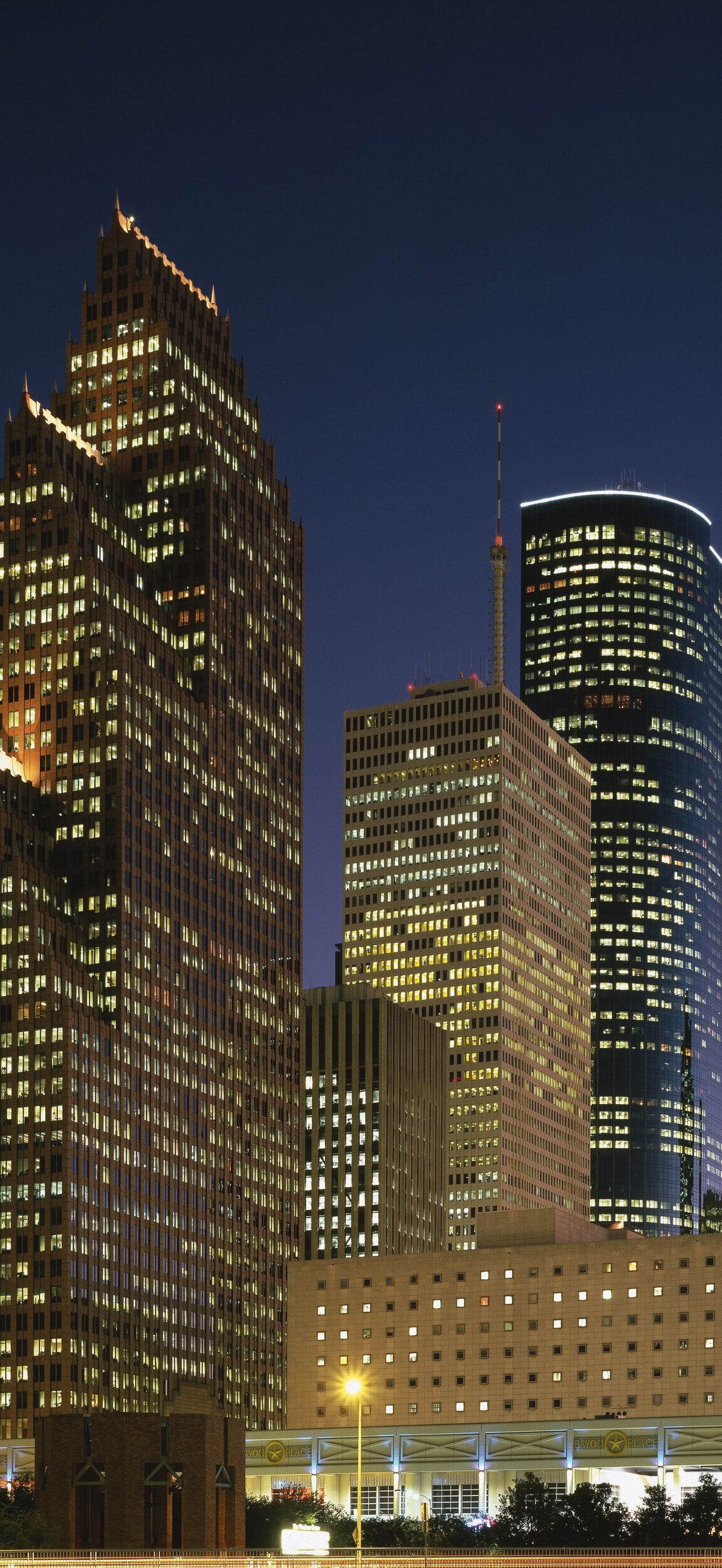 City at night, Houston, Texas