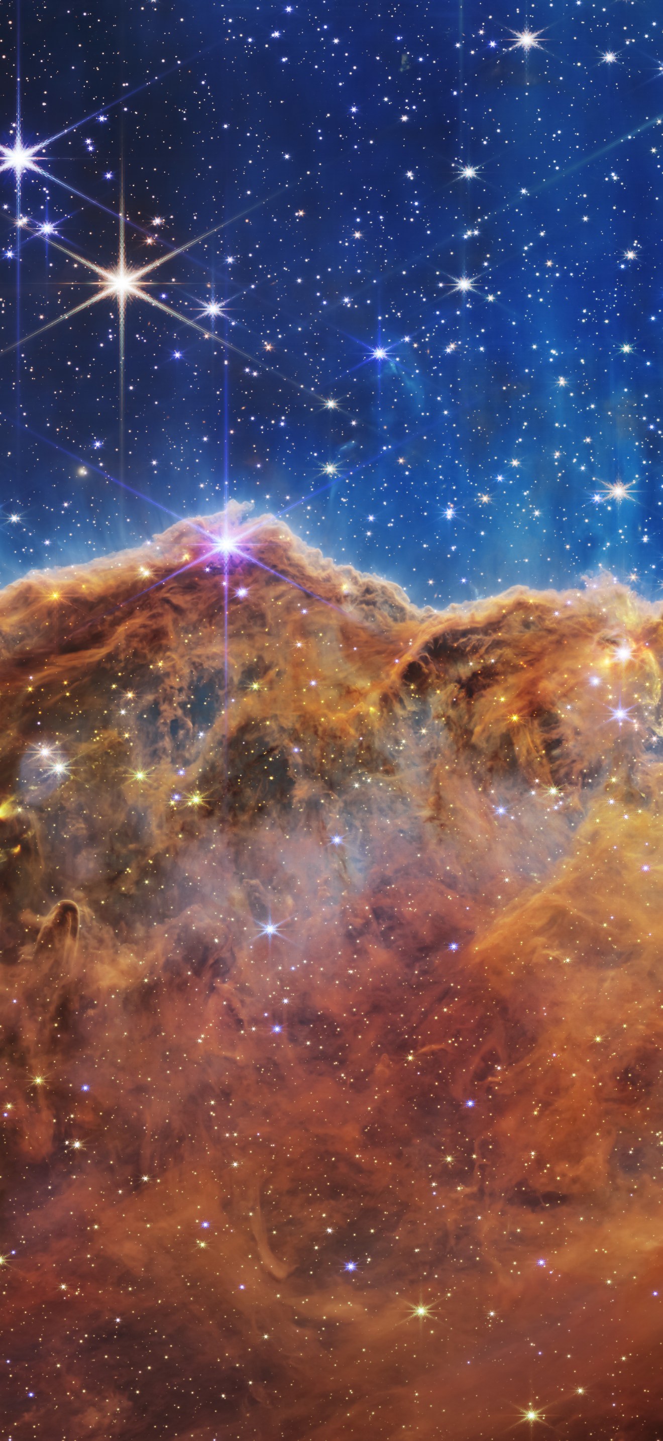 NIRCam Image of the “Cosmic Cliffs” in Carina