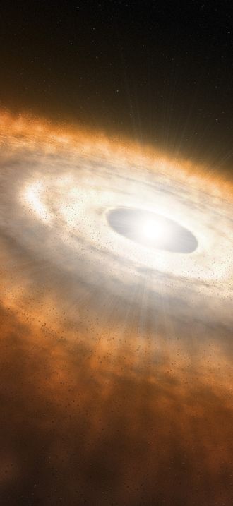 Artist’s impression of protoplanetary disc
